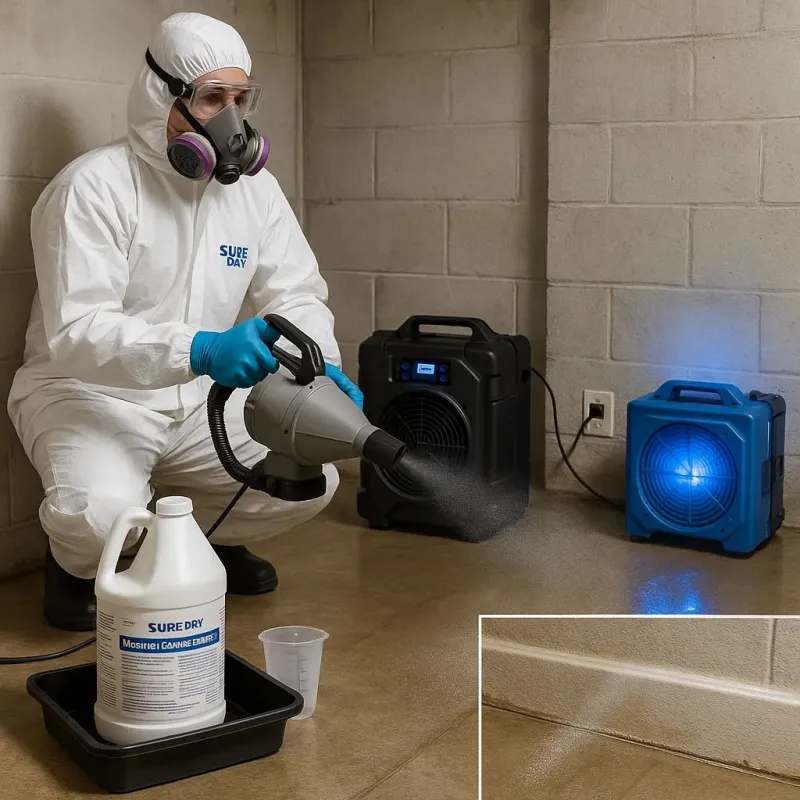 Sanitization and Odor Removal process in Folsom, CA